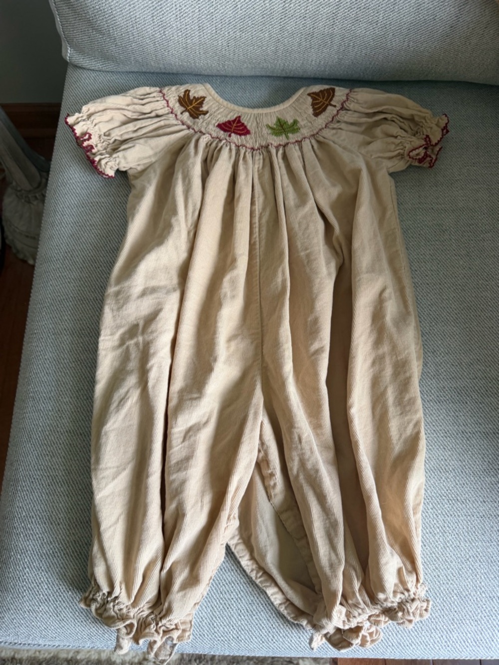 Southern Smocked Company - Long Fall Embroidered Bubble
